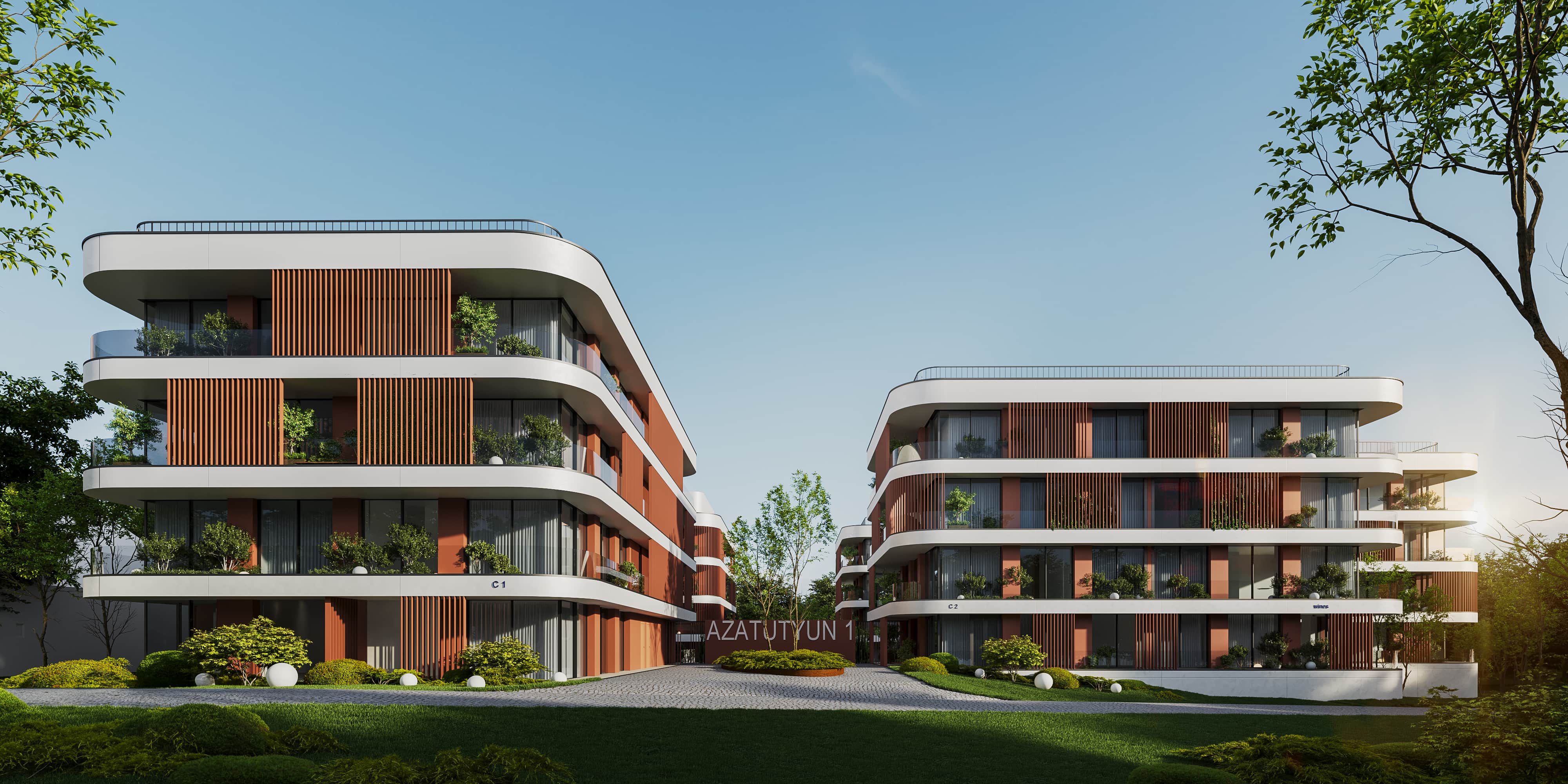 Liberty 1 Buildings 1 & 2 luxury apartments with spa and fitness center Yerevan