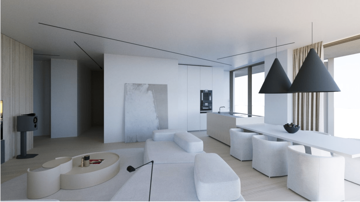 Open concept living room Yerevan luxury real estate