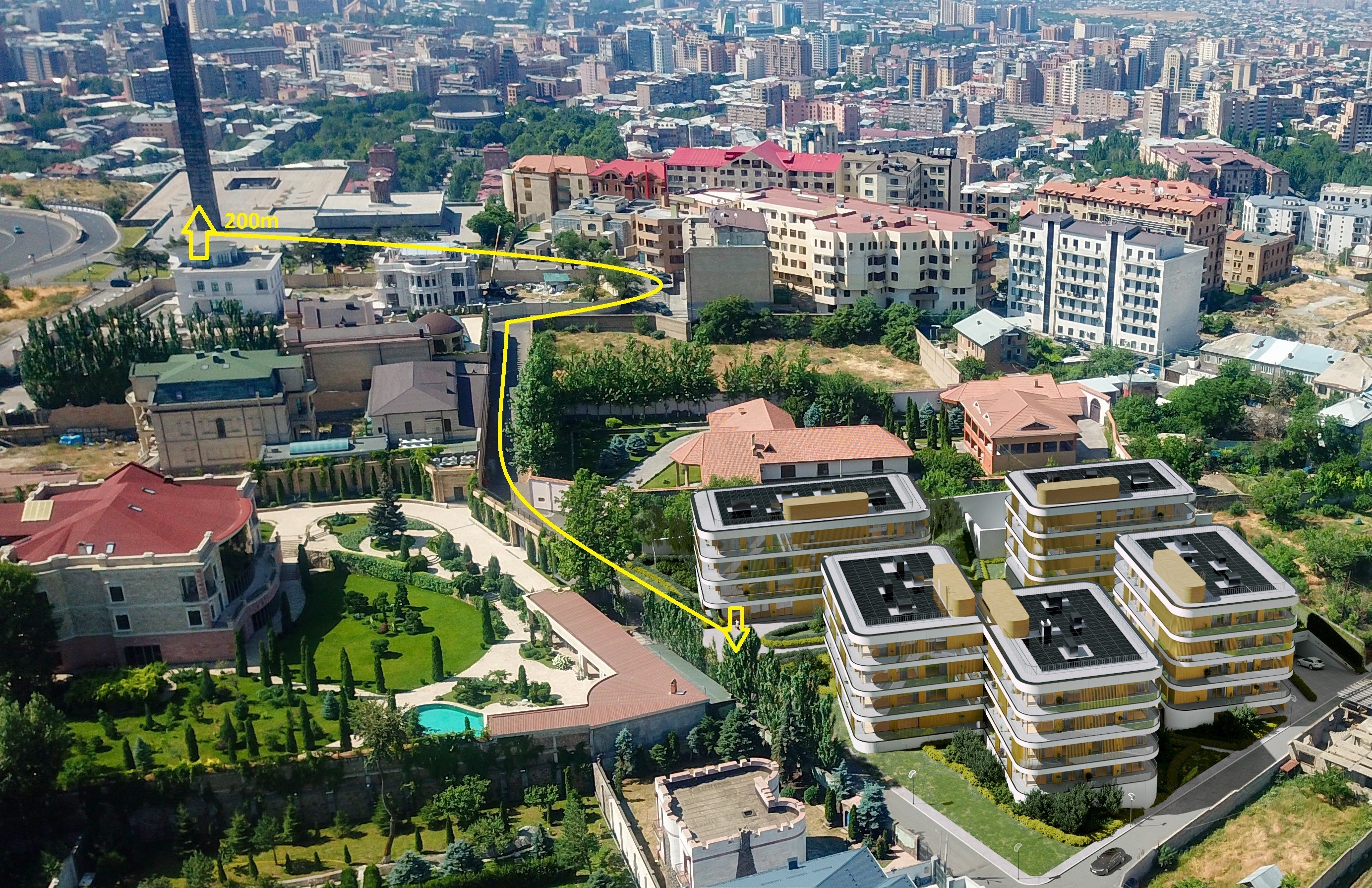 Cascade Complex Yerevan near Liberty 1 luxury apartments Nor Arabkir